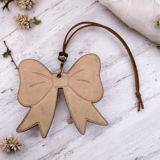 Simple Bow Leather Freshie