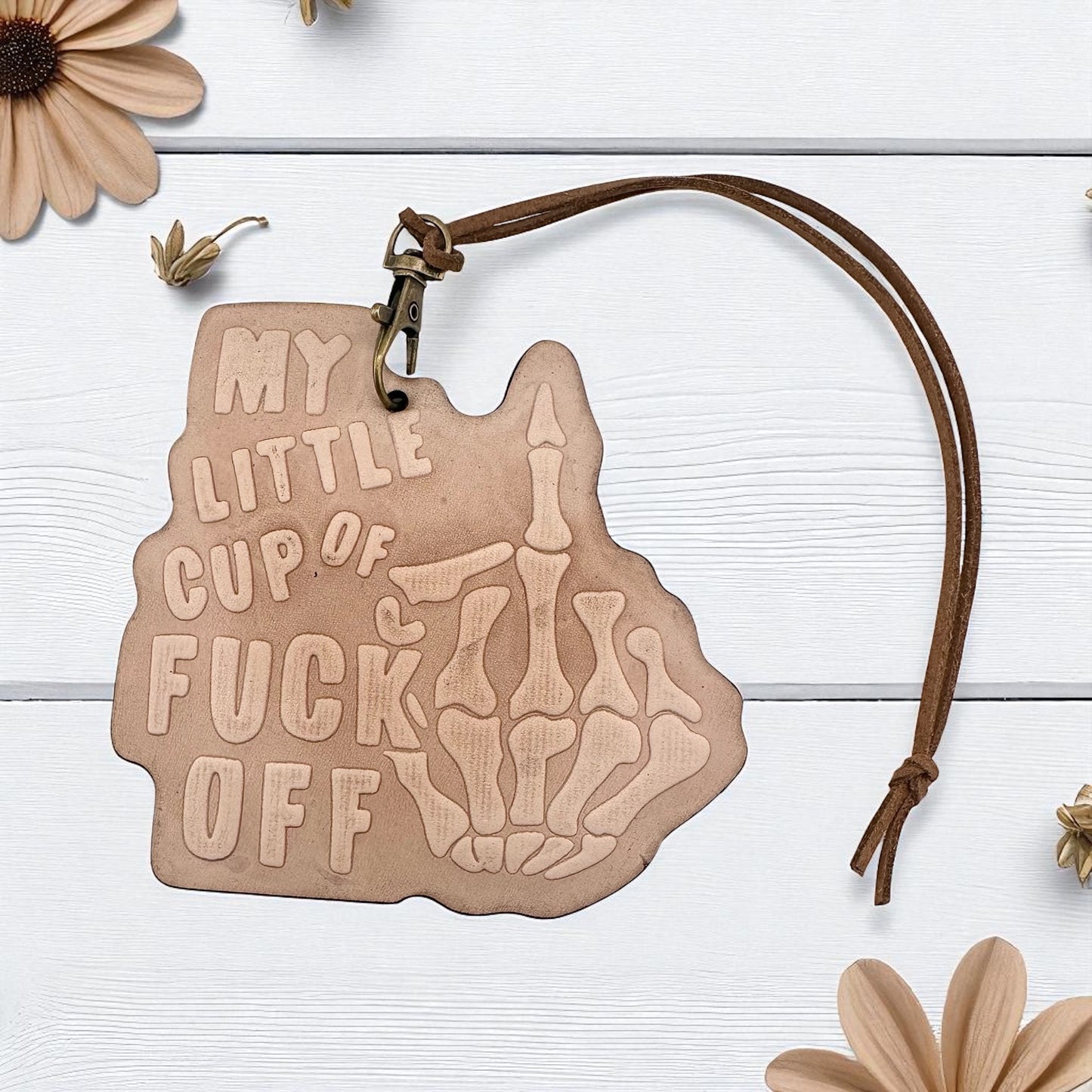 My Little Cup of Fuck Off Leather Freshie