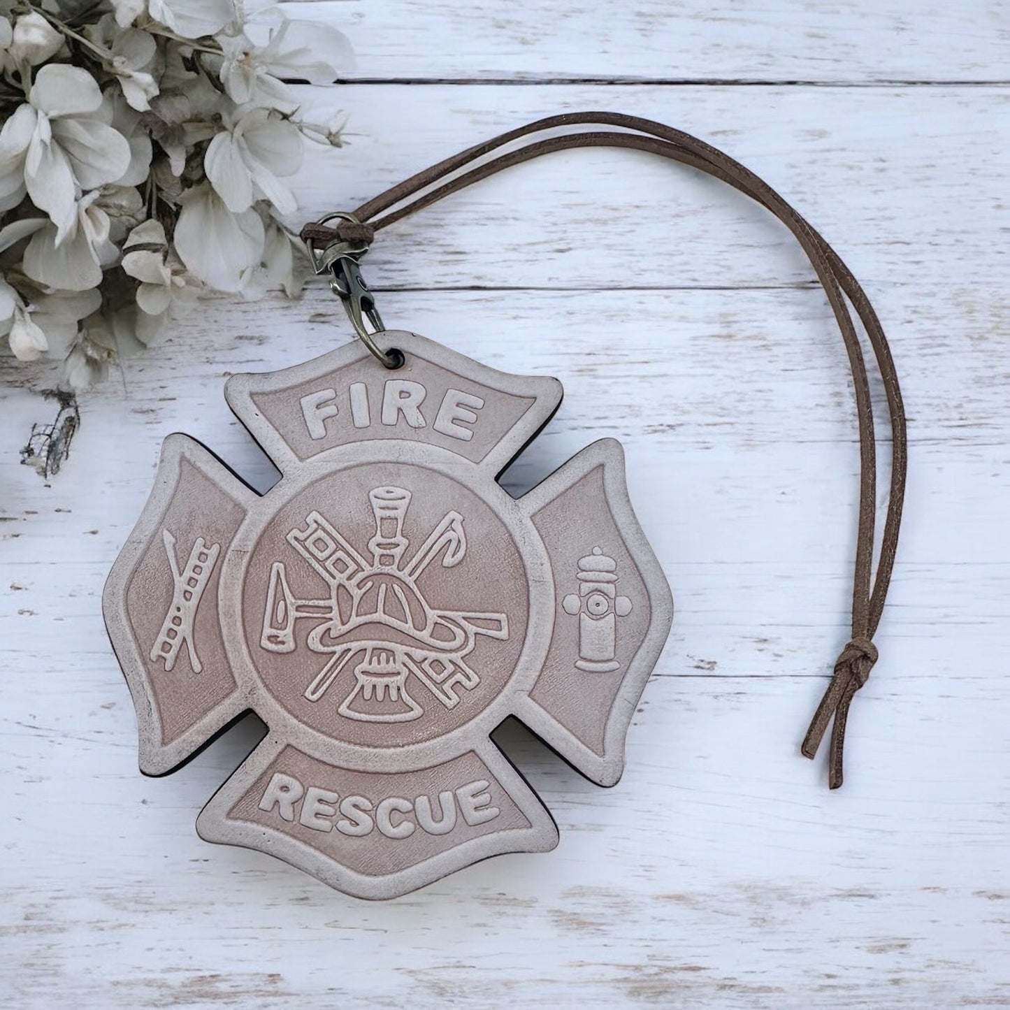 Fire Rescue Leather Freshie