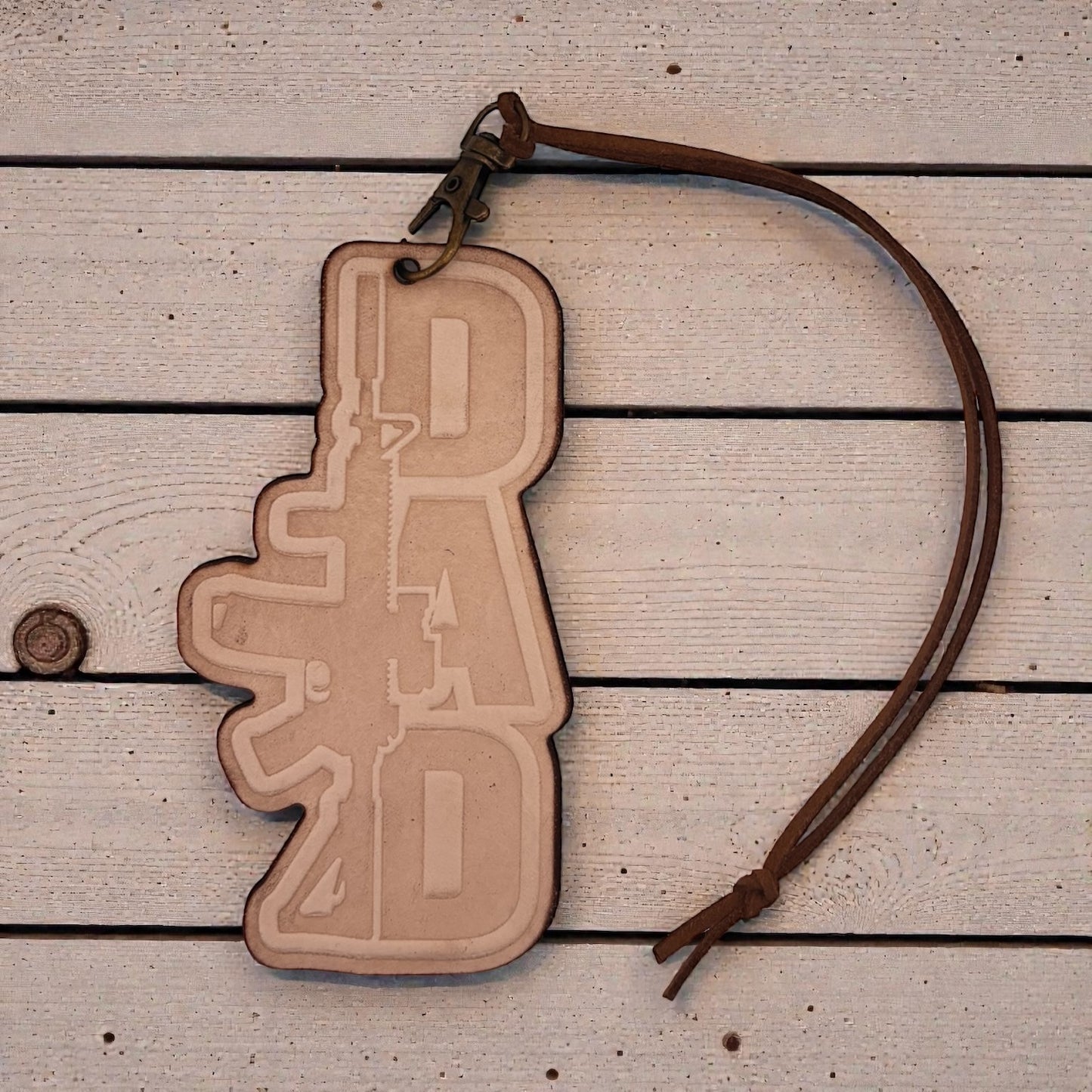 Second Amendment Dad Leather Freshie