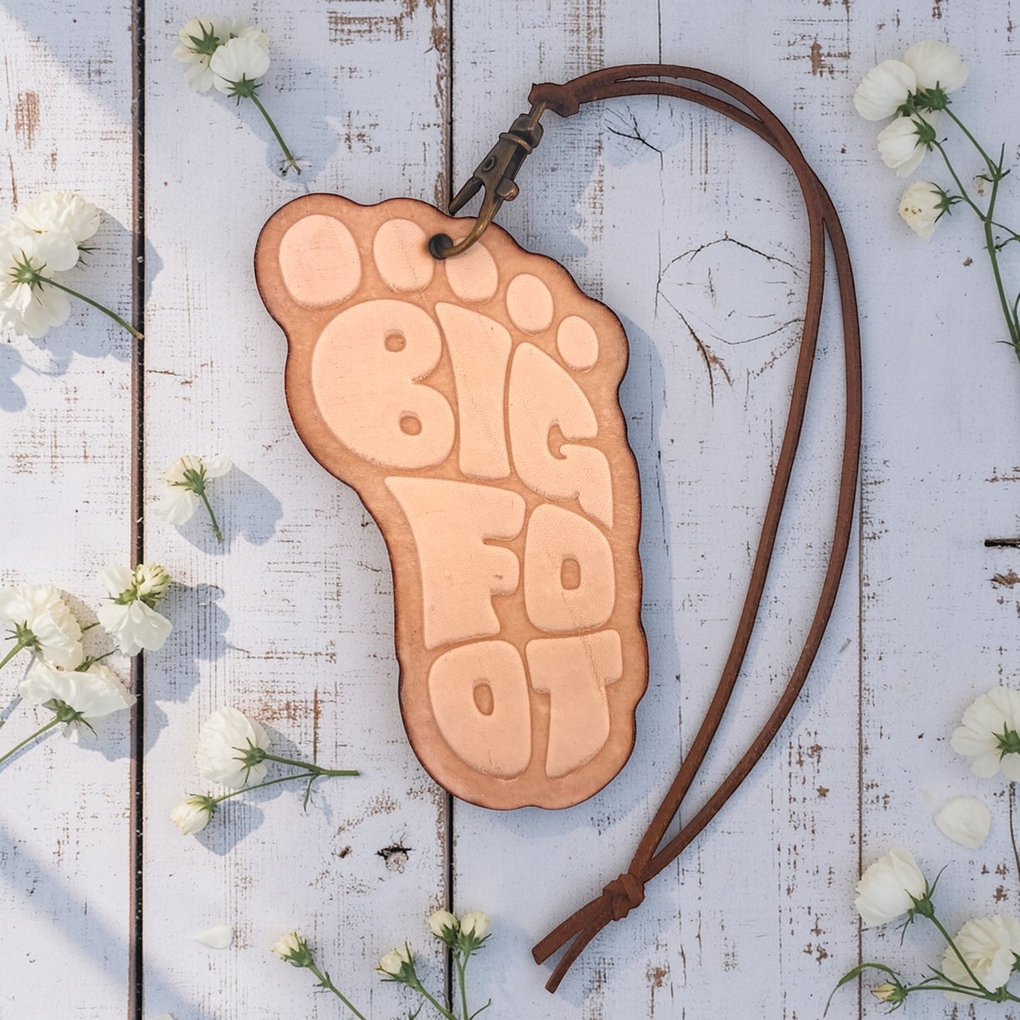 Bigfoot Footprint Leather Freshie