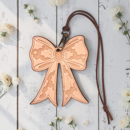 Western Bow Leather Freshie