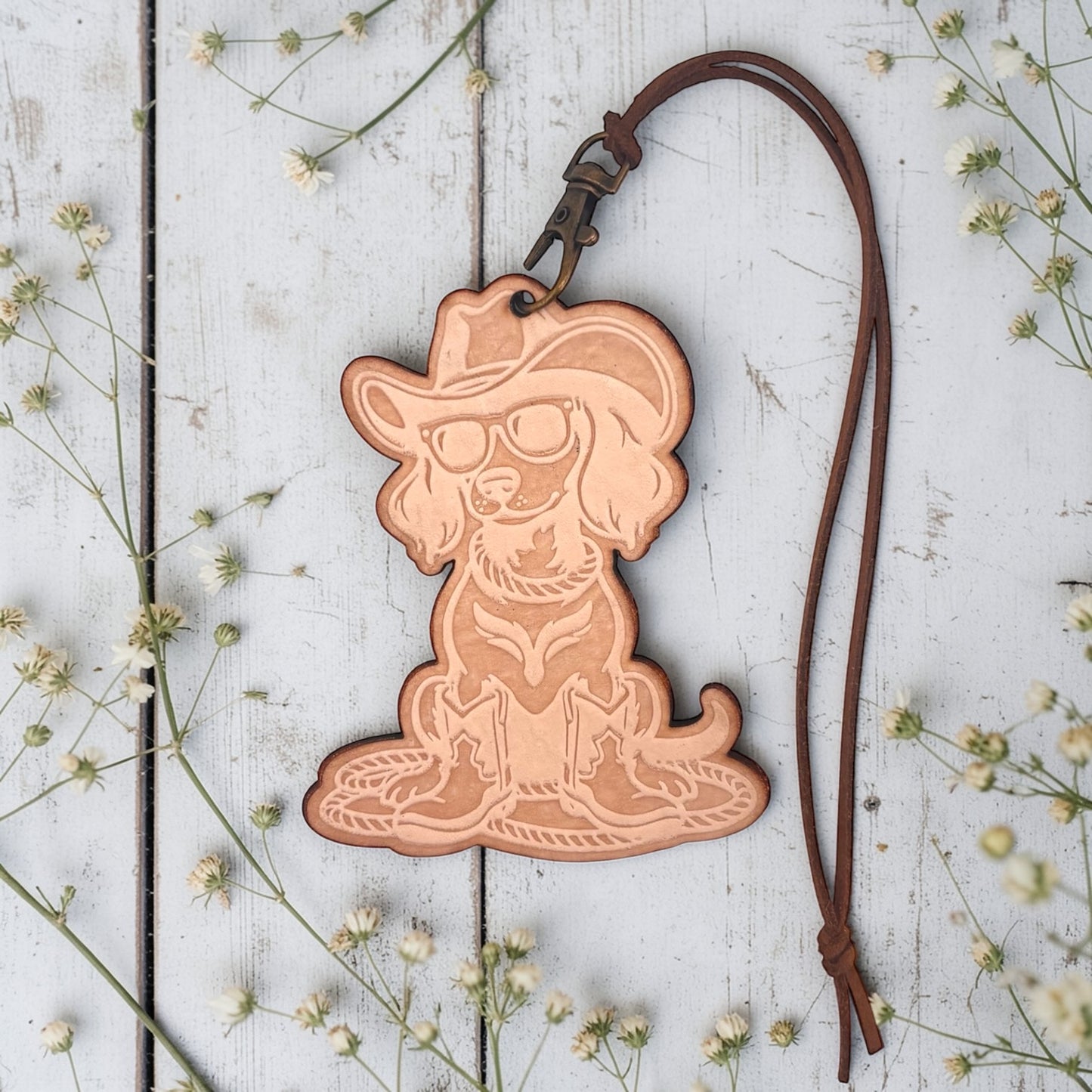 Rocker Western Dog Leather Freshie