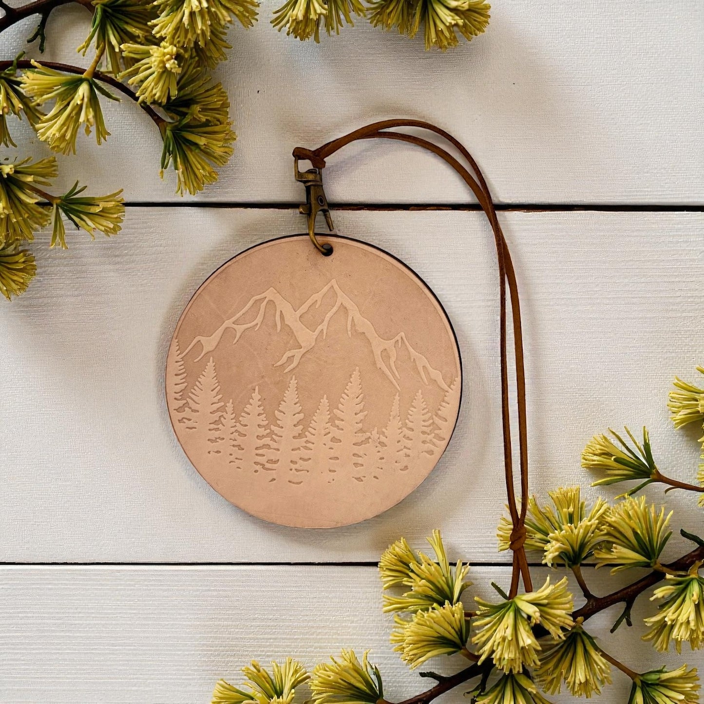 Mountains Leather Freshie