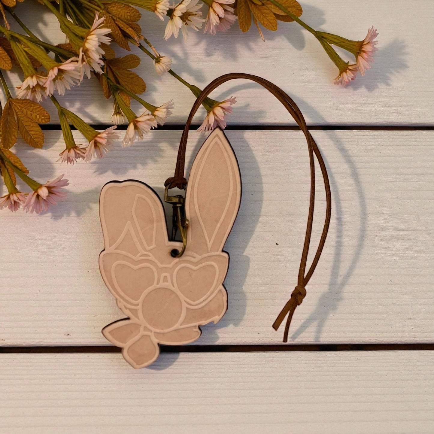 Retro Bubble Gum Bunny Leather Freshie