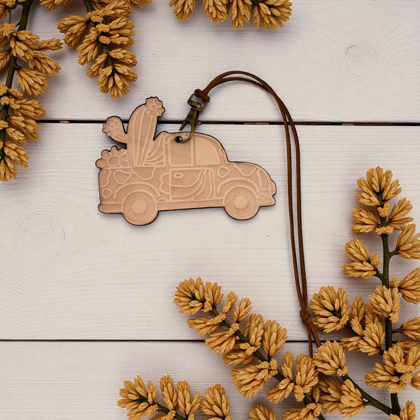 Western Groovy Truck Leather Freshie