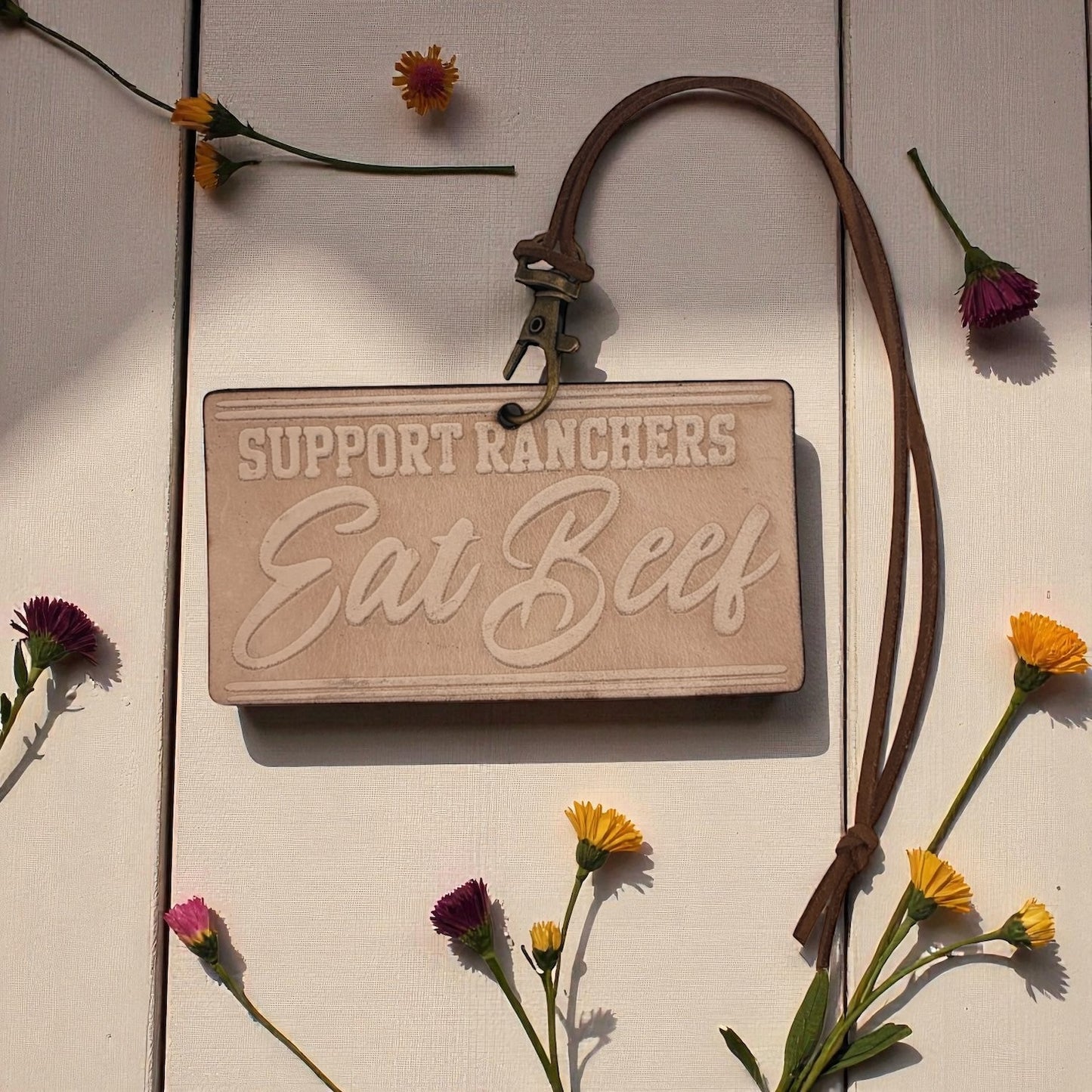 Support Ranchers Leather Freshie