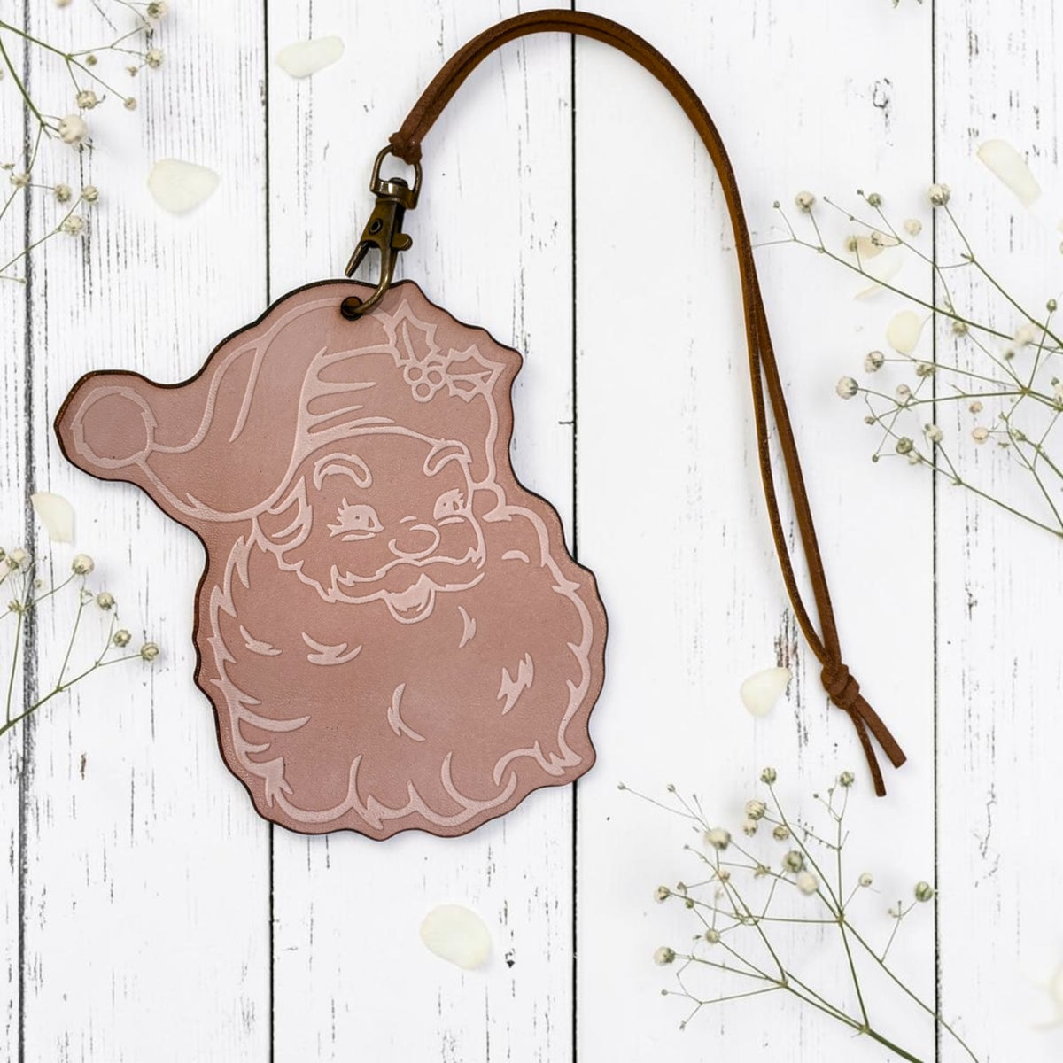 Jolly Santa Leather Freshie