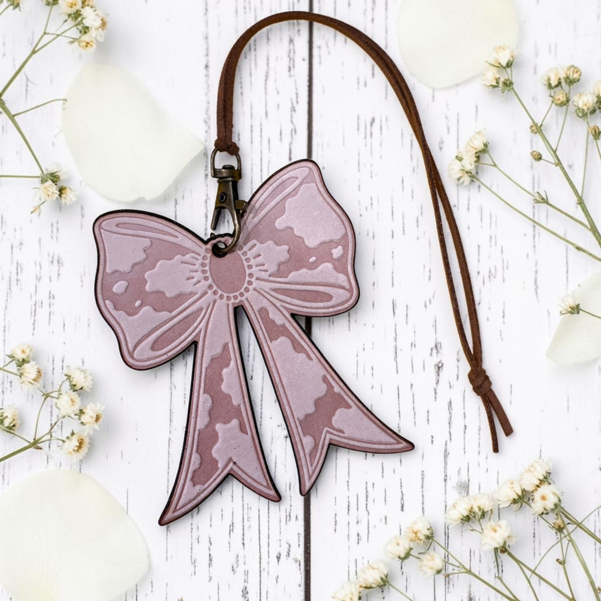Western Bow Leather Freshie