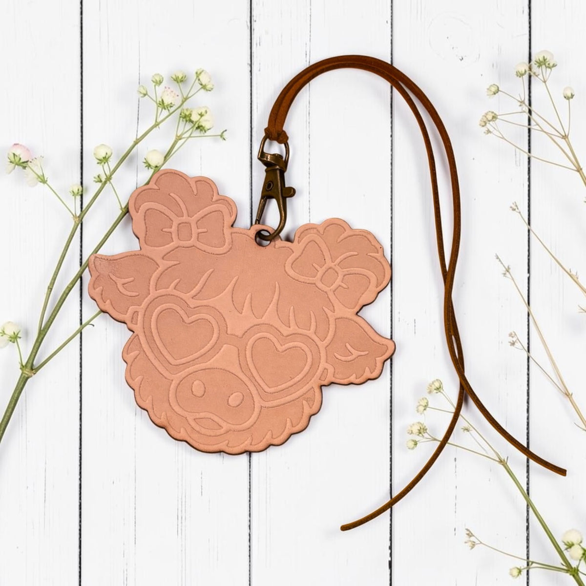 Lovey Moo Leather Freshie