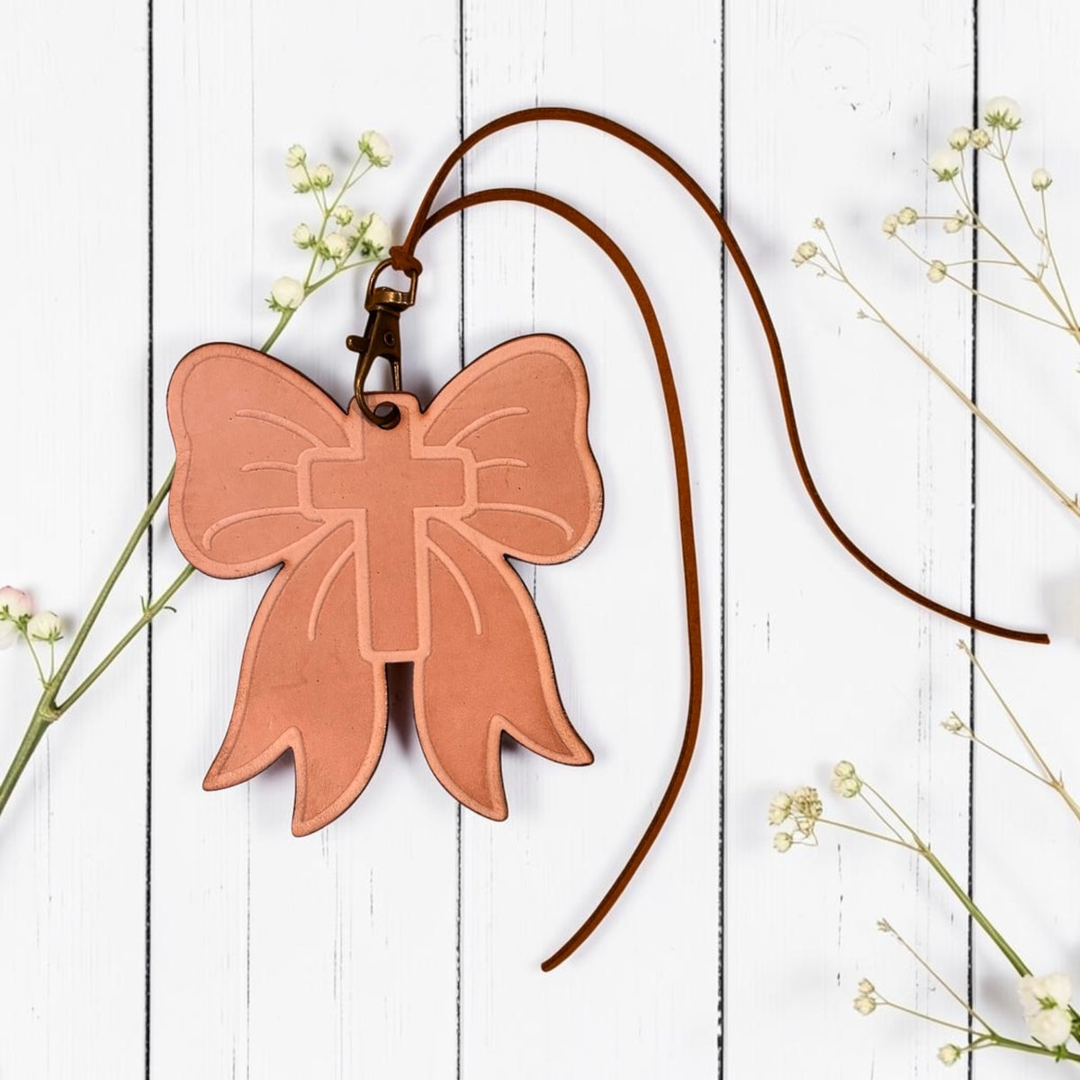 Faith Bow Leather Freshie